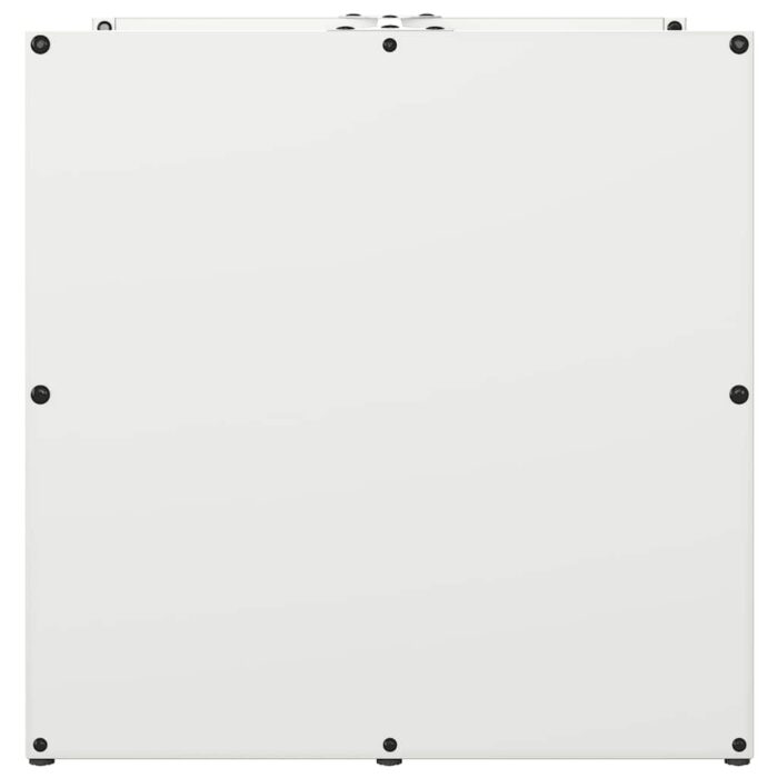 Portant de bois chauffage blanc 40x40x40 cm – Image 4