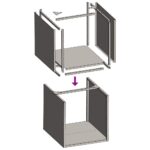 Portant de bois chauffage blanc 40x40x40 cm – Image 7