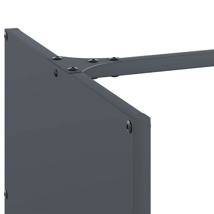 Portant de bois chauffage anthracite 40x40x40 cm – Image 5