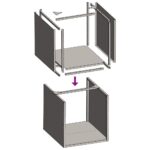 Portant de bois chauffage anthracite 40x40x40 cm – Image 7