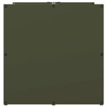 Portant de bois chauffage vert olive 40x40x40 cm – Image 4