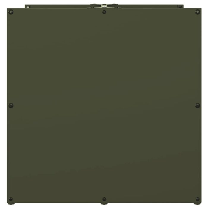 Portant de bois chauffage vert olive 40x40x40 cm – Image 4