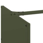 Portant de bois chauffage vert olive 40x40x40 cm – Image 5