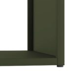 Portant de bois chauffage vert olive 40x40x40 cm – Image 6