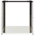 Portant de bois de chauffage 40x40x40 cm acier inoxydable – Image 3