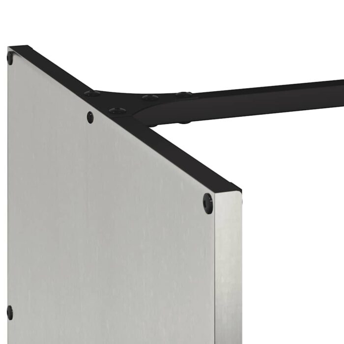 Portant de bois de chauffage 40x40x40 cm acier inoxydable – Image 5