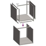 Portant de bois de chauffage 40x40x40 cm acier inoxydable – Image 7