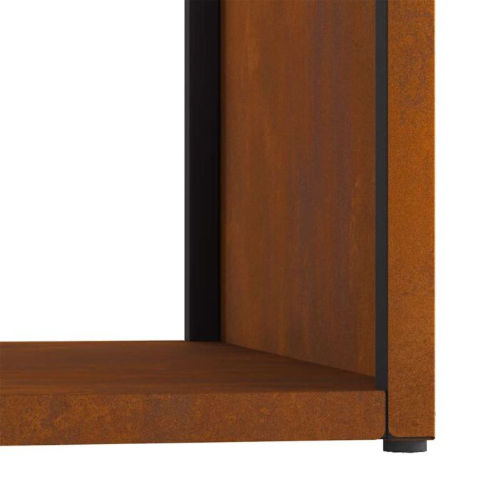 Étagère à bois 40x40x40 cm acier résistant aux intempéries – Image 8
