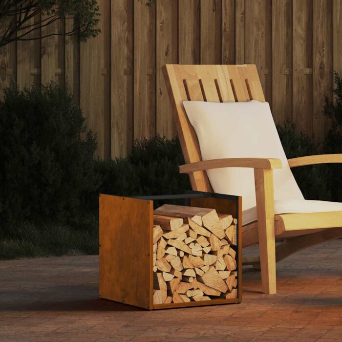 VXL8721158787798_m_en_hd_1.jpg Étagère à bois 40x40x40 cm acier résistant aux intempéries – Image 1