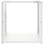 Portant de bois chauffage blanc 40x40x40 cm – Image 3