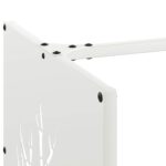 Portant de bois chauffage blanc 40x40x40 cm – Image 5