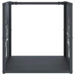 Portant de bois chauffage anthracite 40x40x40 cm – Image 3