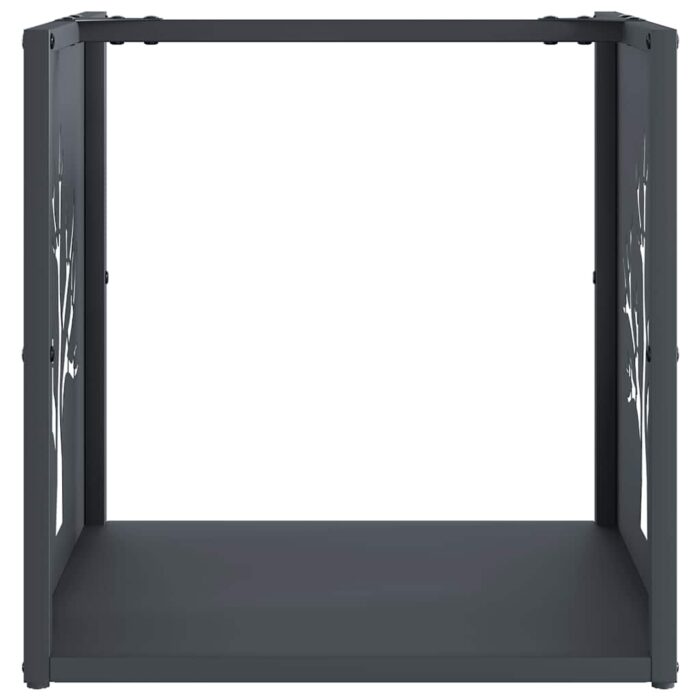 Portant de bois chauffage anthracite 40x40x40 cm – Image 3