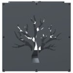 Portant de bois chauffage anthracite 40x40x40 cm – Image 4