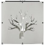 Portant de bois de chauffage 40x40x40 cm acier inoxydable – Image 4