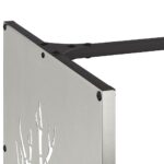 Portant de bois de chauffage 40x40x40 cm acier inoxydable – Image 5