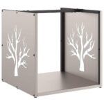 Étagère à bois 40x40x40 cm acier résistant aux intempéries – Image 3