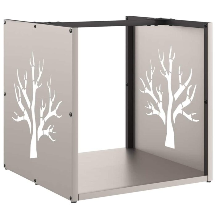 Étagère à bois 40x40x40 cm acier résistant aux intempéries – Image 3