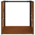 Étagère à bois 40x40x40 cm acier résistant aux intempéries – Image 4