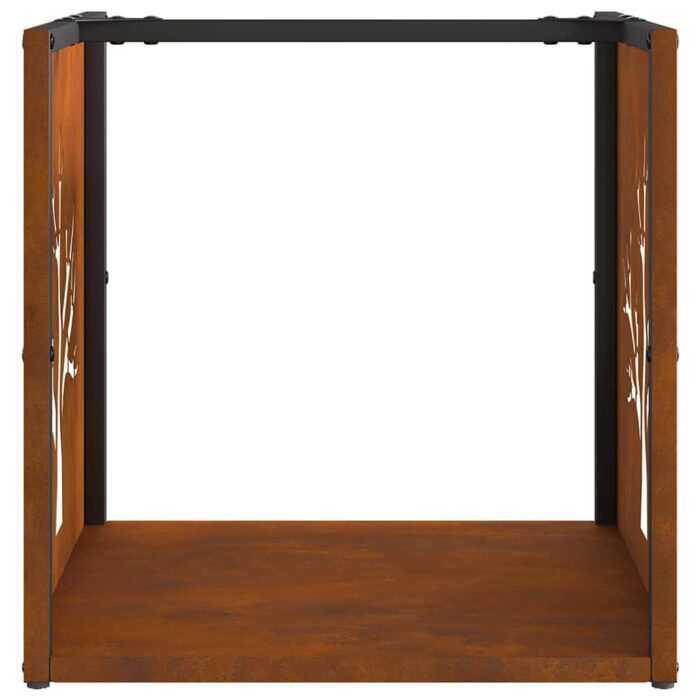 Étagère à bois 40x40x40 cm acier résistant aux intempéries – Image 4