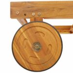 Chaises longues lot de 2 Bois d'acacia solide – Image 4