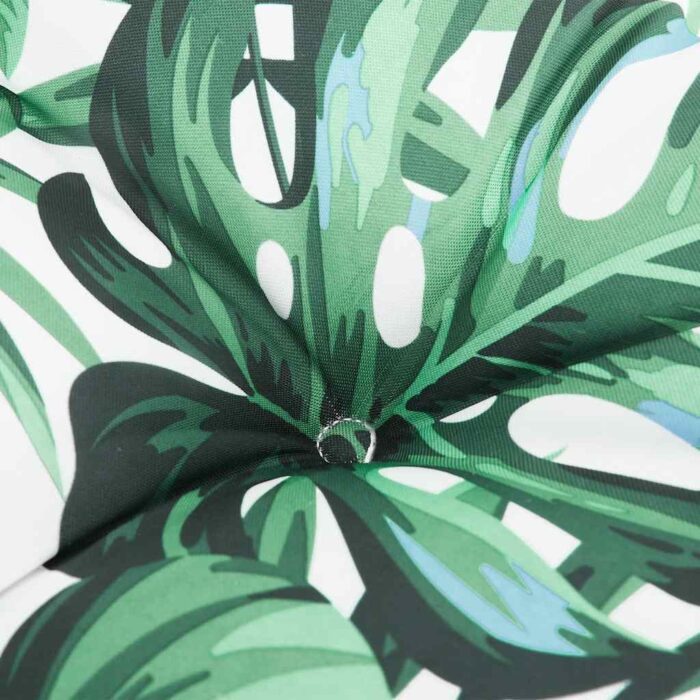 Coussin de banc de jardin motif de feuilles 180x50x7 cm – Image 3