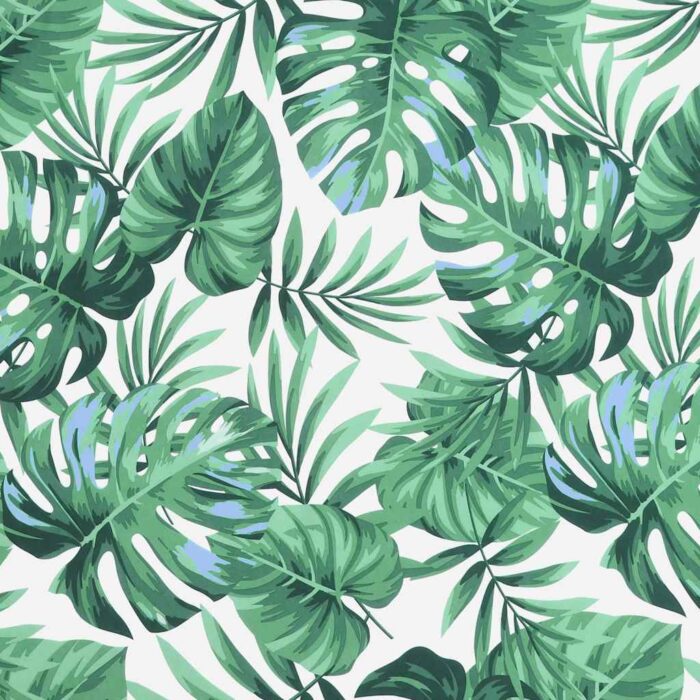 Coussin de banc de jardin motif de feuilles 180x50x7 cm – Image 4