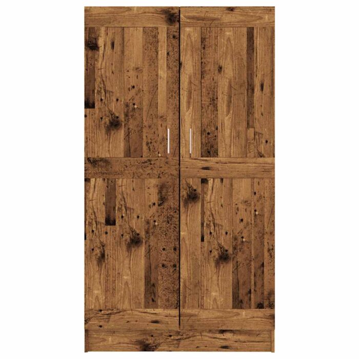 Bibliothèque vieux bois 82,5x30,5x150 cm bois d'ingénierie – Image 3