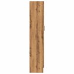 Bibliothèque chêne artisanal 82,5x30,5x150 cm bois d'ingénierie – Image 4