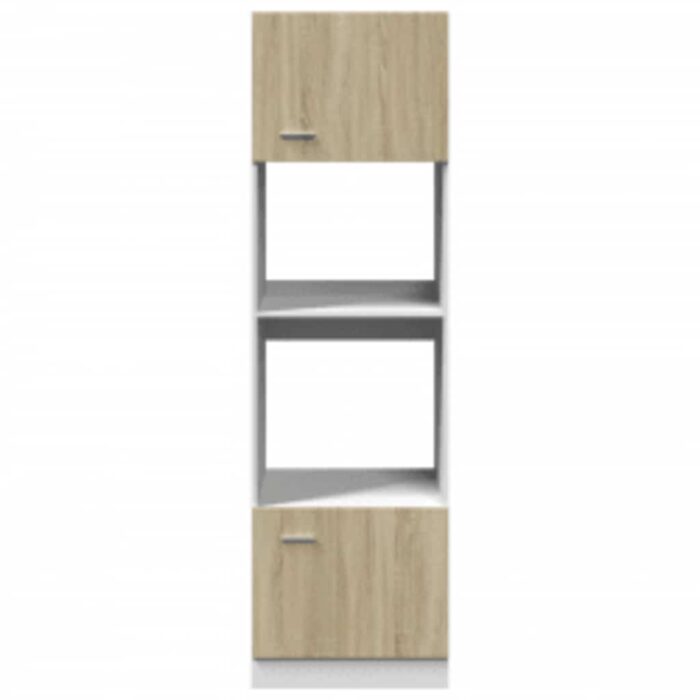 Armoire à micro-ondes "Lyon" Chêne sonoma 60x57x207 cm – Image 3