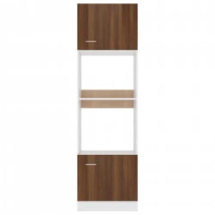 Armoire à micro-ondes "Lyon" Chêne marron 60x57x207 cm – Image 3