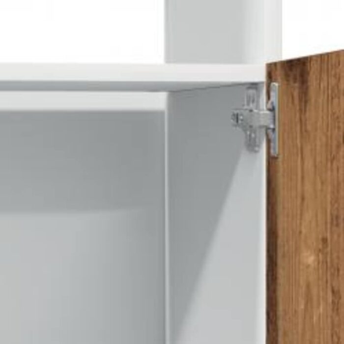 Armoire à micro-ondes "Lyon" vieux bois 60x57x207 cm – Image 10