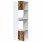Armoire à micro-ondes "Lyon" vieux bois 60x57x207 cm – Image 3