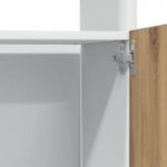 Armoire à micro-ondes "Lyon" chêne artisanal 60x57x207 cm – Image 10